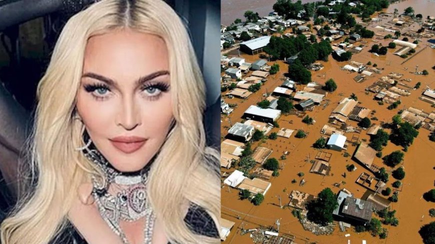 FAKE?: Madonna Supostamente Doa Milhões para Vítimas de Enchentes no Rio Grande do Sul, mas Informação Não é Confirmada pelo Governo do RS